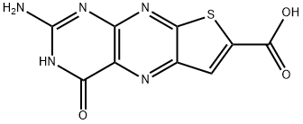 Thieno[3,2-g]pteridine-7-carboxylic  acid,  2-amino-1,4-dihydro-4-oxo-  (9CI) Structure