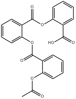 2-[[2-(Acetyloxy)benzoyl]oxy]benzoic acid 2-Carboxyphenyl Ester Structure