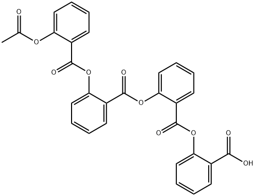 2-[[2-(Acetyloxy)benzoyl]oxy]benzoic Acid 2-[(2-Carboxyphenoxy)carbonyl]phenyl Ester Structure
