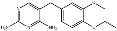 2,4-Pyrimidinediamine, 5-((4-ethoxy-3-methoxyphenyl)methyl)- Structure