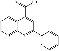 1,8-나프티리딘-4-카르복실산,2-(2-피리디닐)- 구조식 이미지