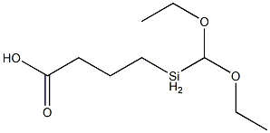 4-(diethoxymethylsilyl)butyric acid Structure