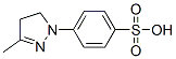 p-(4,5-dihydro-3-methyl-1H-pyrazol-1-yl)benzenesulphonic acid Structure