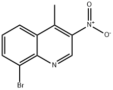 8-BroMo-4-Methyl-3-nitro-quinoline Structure