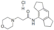 N-(1,2,3,5,6,7-헥사하이드로-s-인다센-4-일)-3-모르폴린-4-일-프로판아미드히드로클로라이드 구조식 이미지