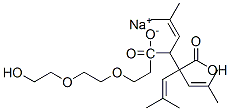 sodium 4-[2-[2-(2-hydroxyethoxy)ethoxy]ethyl] 2-(triisobutenyl)succinate 구조식 이미지