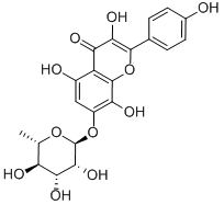 Herbacetin 7-rhamnoside 구조식 이미지