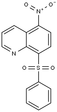 Quinoline,  5-nitro-8-(phenylsulfonyl)- 구조식 이미지