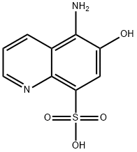 8-Quinolinesulfonic  acid,  5-amino-6-hydroxy- Structure