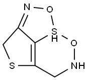 1,7-dioxa-2,6-diaza-4,7a-dithia-3H,5H-benzo(cd)pentalene Structure