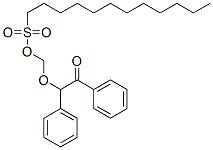 (2-oxo-1,2-diphenylethoxy)methyl dodecane-1-sulphonate Structure