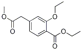 Benzeneacetic acid, 3-ethoxy-4-(ethoxycarbonyl)-, Methyl ester 구조식 이미지