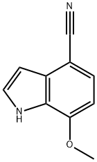 1H-Indole-4-carbonitrile, 7-Methoxy- Structure