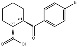 CIS-2-(4-BROMOBENZOYL)-1-CYCLOHEXANE-CARBOXYLIC ACID Structure