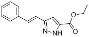 1H-Pyrazole-5-carboxylic acid, 3-(2-phenylethenyl)-, ethyl ester Structure