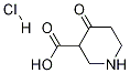 3-Piperidinecarboxylic acid, 4-oxo-, hydrochloride 구조식 이미지