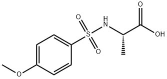 2-{[(4-Methoxyphenyl)sulfonyl]amino}propanoic acid 구조식 이미지