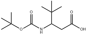 3-N-BOC-아미노-4,4-디메틸펜탄산 구조식 이미지