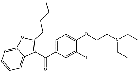 Mono-iodo amiodarone Structure