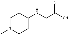 (1-METHYL-PIPERIDIN-4-YLAMINO)-ACETIC ACID Structure