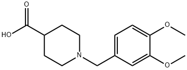 1-(3,4-DIMETHOXY-BENZYL)-PIPERIDINE-4-CARBOXYLIC ACID Structure