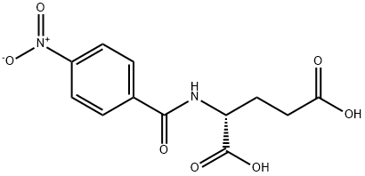 N-(4-니트로벤조일)-D-글루탐산 구조식 이미지