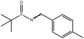 (S)-2-methyl-N-(4-methylbenzylidene)propane-2-sulfinamide Structure