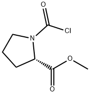 methyl 1-(chlorocarbonyl)-L-prolinate Structure