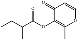 2-methyl-4-oxo-4H-pyran-3-yl 2-methylbutyrate 구조식 이미지