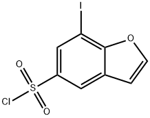7-IODOBENZOFURAN-5-SULFONYL CHLORIDE Structure