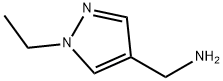 1-(1-ETHYL-1H-PYRAZOL-4-YL)메탄아민 구조식 이미지