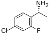 Benzenemethanamine, 4-chloro-2-fluoro-a-methyl-, (aR)- Structure