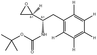 (2S,3S)-3-Boc-amino-1,2-epoxy-4-phenyl-d5-butane 구조식 이미지