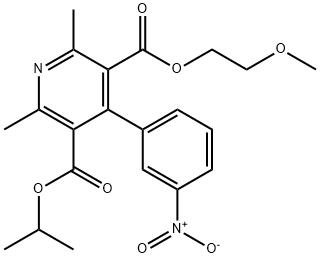 Нимодипин примесь A (50 мг) (2-метоксиэтил-1-метилэтил-2,6-диметил-4-(3-нитрофенил)пиридин-3,5-дикарбоксилат) структурированное изображение