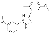 3-(5-Methoxy-o-tolyl)-5-(3-methoxyphenyl)-1H-1,2,4-triazole Structure