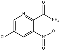 5-클로로-3-니트로피리딘-2-카르복사미드 구조식 이미지