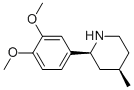 CIS-2-(3,4-디메톡시페닐)-4-메틸피페리딘 구조식 이미지
