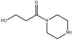 Piperazine,  1-(3-hydroxy-1-oxopropyl)-  (9CI) Structure