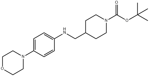 1-Boc-4-[(4-Morpholin-4-yl-phenylaMino)Methyl]piperidine Structure