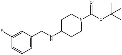 1-BOC-4-(3-플루오로-벤질라미노)-피페리딘 구조식 이미지