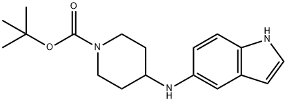 4-(1H-indol-5-ylamino)-piperidine-1-
carboxylic acid tert-butyl ester 구조식 이미지