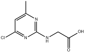 N-(4-클로로-6-메틸-피리미딘-2-일)-글리신 구조식 이미지