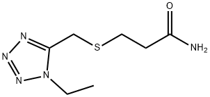 3-(((1-Ethyl-1H-tetrazol-5-yl)methyl)thio)propanamide Structure