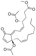 (4R,5Z,7E,12S,14Z)-4,12-Bis(acetyloxy)-9-oxoprosta-5,7,10,14-tetren-1-oic acid methyl ester 구조식 이미지
