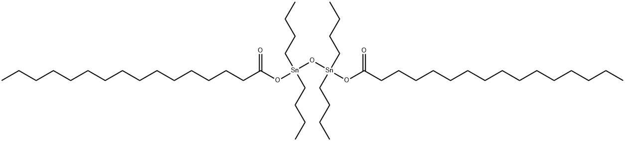 1,1,3,3-테트라부틸-1,3-비스[(1-옥소헥사데실)옥시]디스탄옥산 구조식 이미지