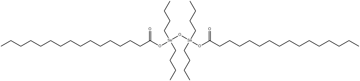 1,1,3,3-tetrabutyl-1,3-bis[(1-oxohexadecyl)oxy]distannoxane Structure