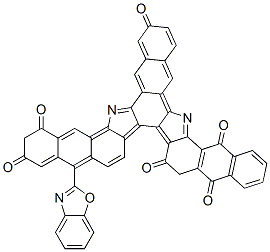 19-(benzoxazol-2-yl)-16,23-dihydronaphth[2',3':6,7]indolo[2,3-c]dinaphtho[2,3-a:2',3'-i]carbazole-5,10,15,17,22,24-hexone 구조식 이미지