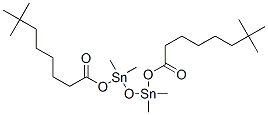 1,1,3,3-테트라메틸-1,3-비스[(1-옥소네오데실)옥시]디스탄녹산 구조식 이미지