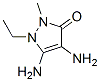 3H-Pyrazol-3-one,  4,5-diamino-1-ethyl-1,2-dihydro-2-methyl- 구조식 이미지