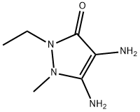 3H-Pyrazol-3-one,  4,5-diamino-2-ethyl-1,2-dihydro-1-methyl- Structure